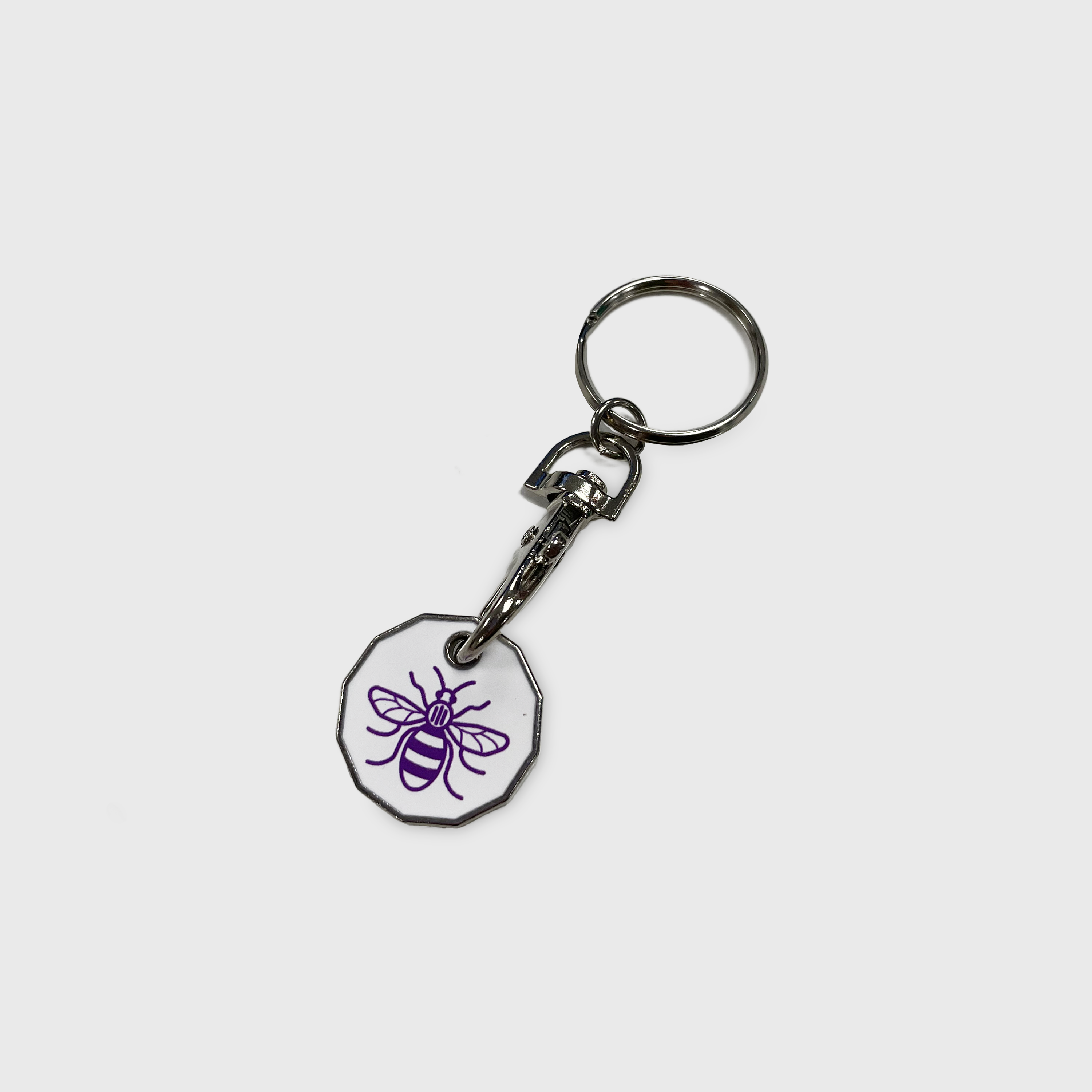 Bee Trolley Coin Keyring