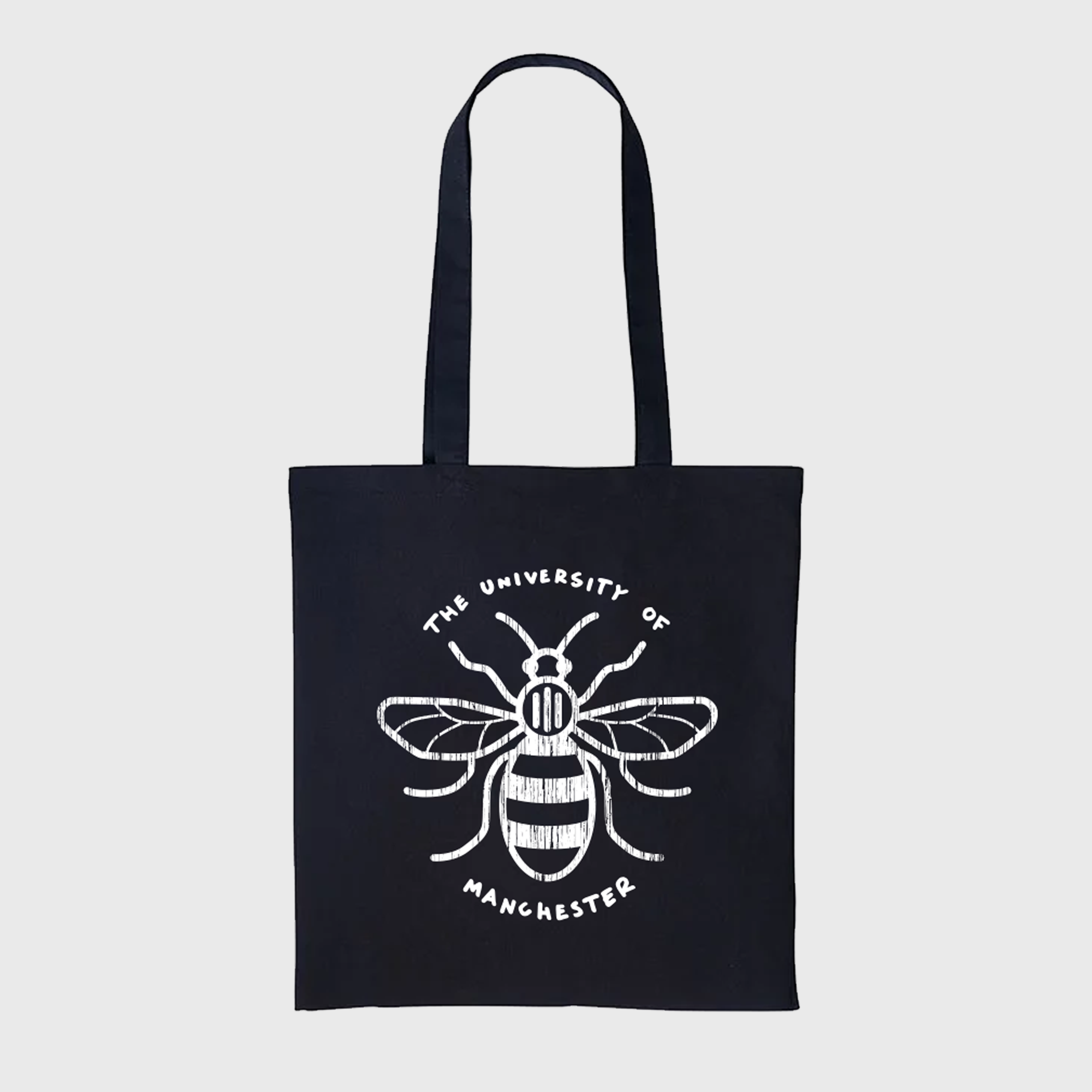 Distressed Bee Cotton Shopper