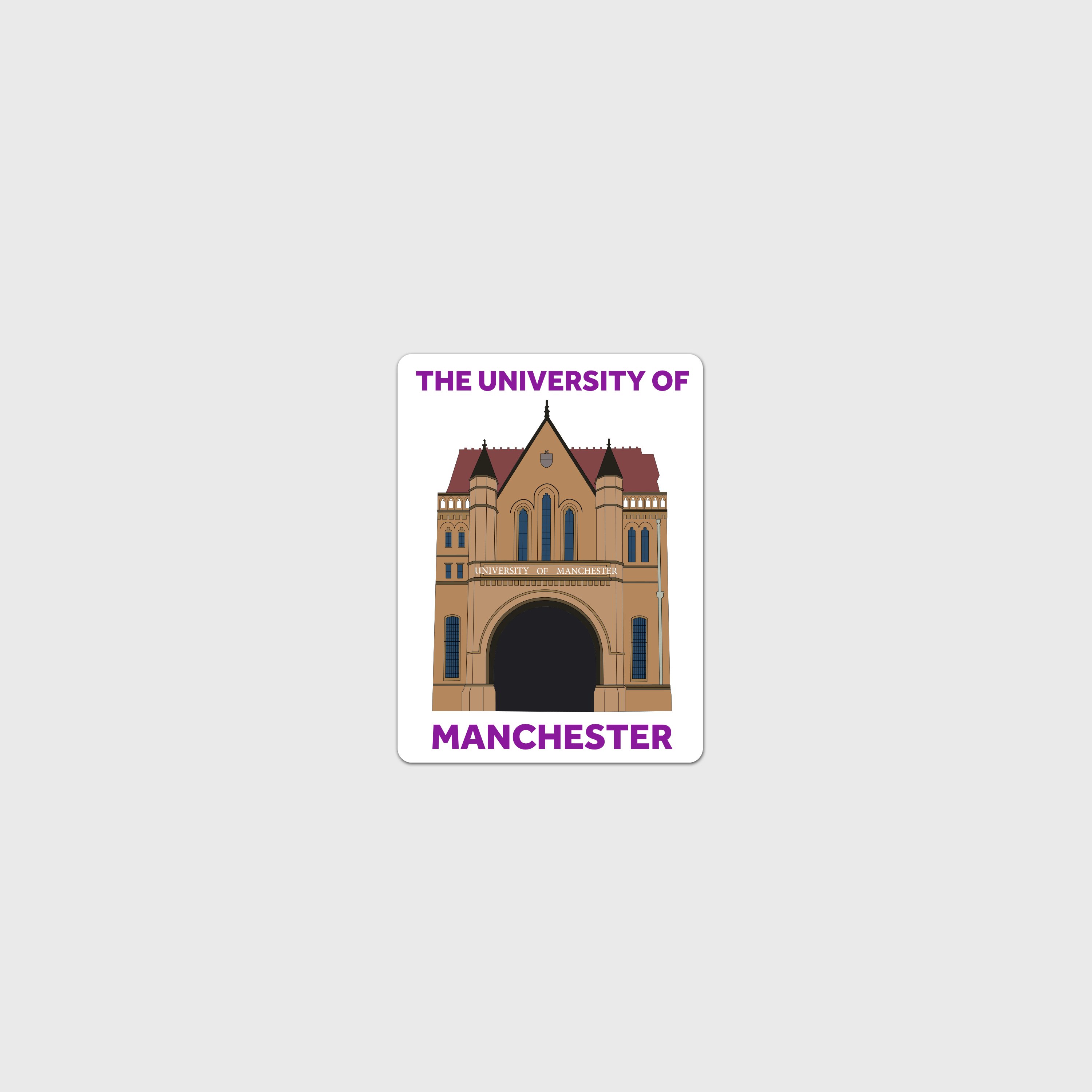 The University of Manchester Laptop Sticker