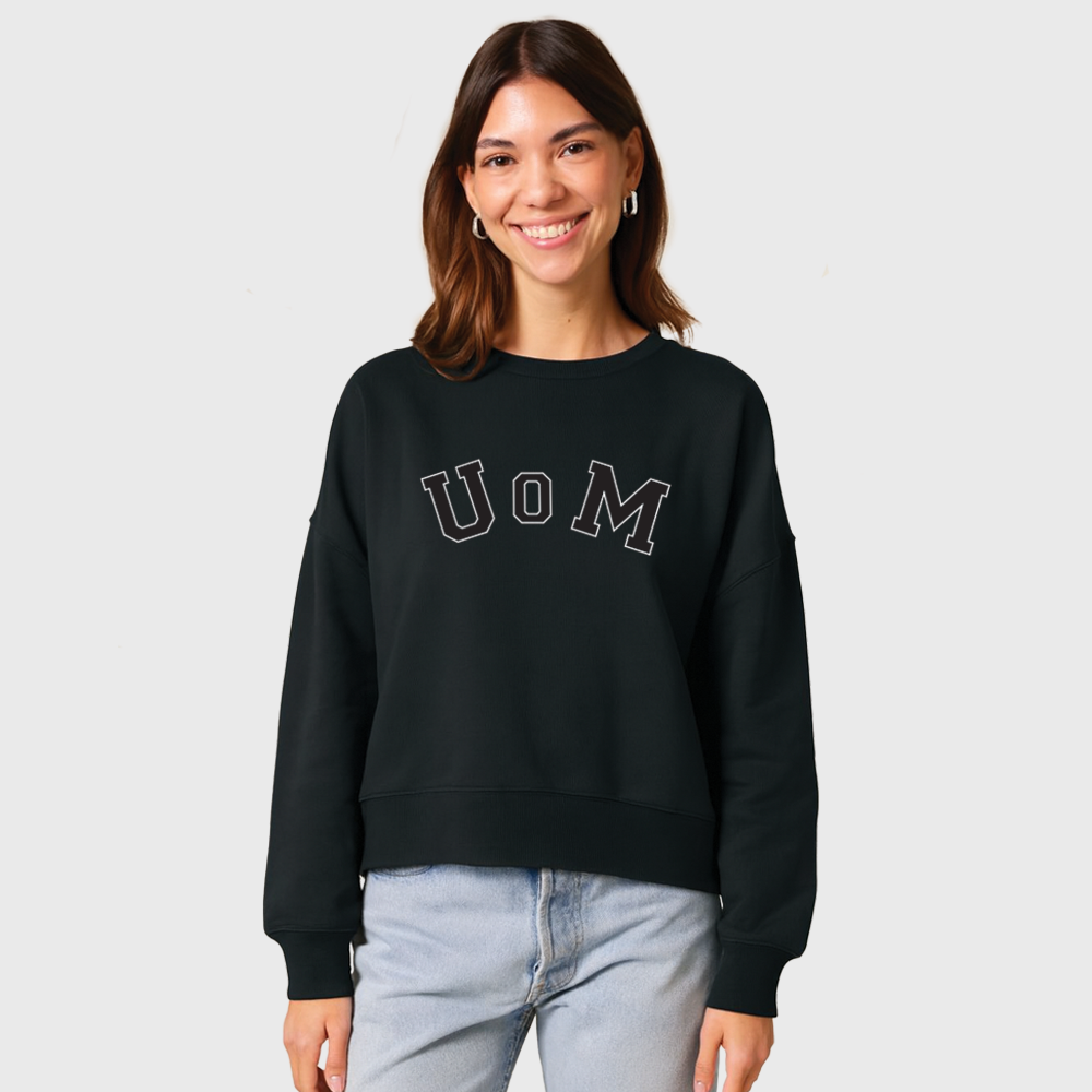 UoM Cropped Crew Neck Sweatshirt